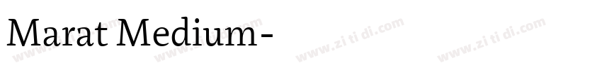 Marat Medium字体转换